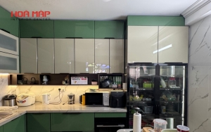 tu bep inox canh acrylic  ?? buoc tien dot pha trong thiet ke noi that